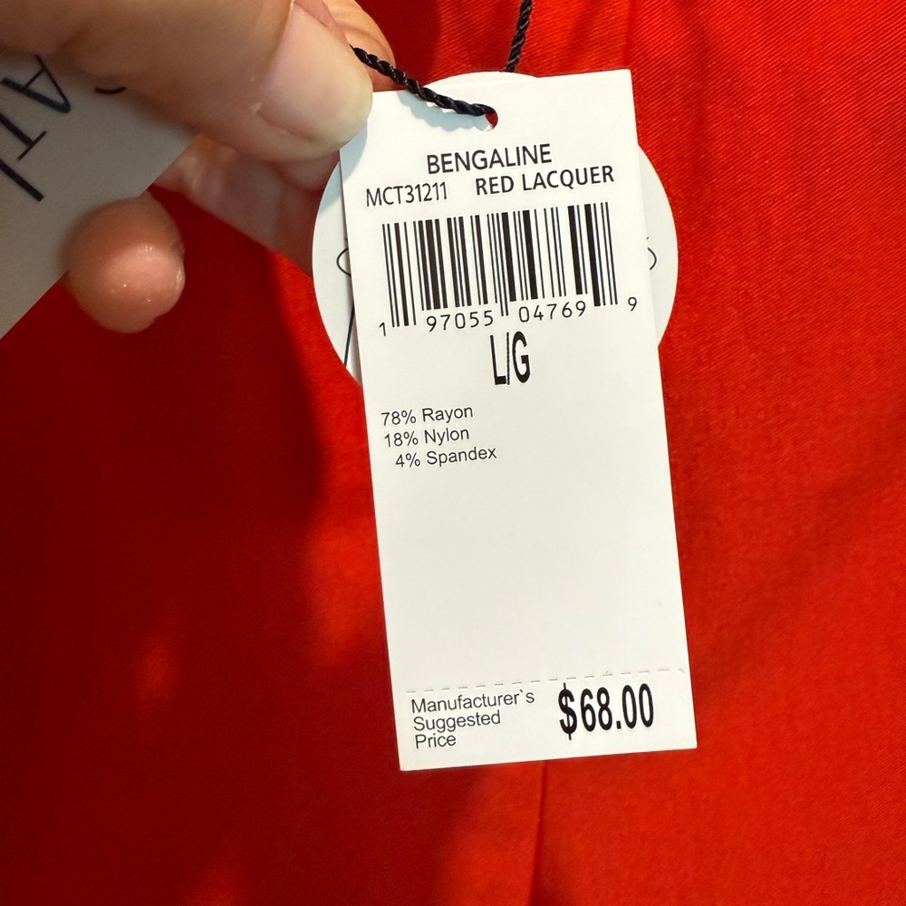 NWT Catherine Malandrino Red
Lacquer Bengaline Stretch tummy control - Picture 2 of 7